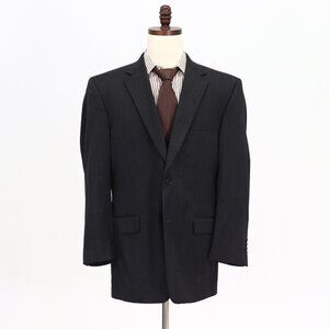 Jos. A. Bank 43R Gray Solid 2-Button Sport Coat Blazer Jacket B803